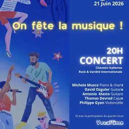 Concert chanson italienne, variété internationale et rock