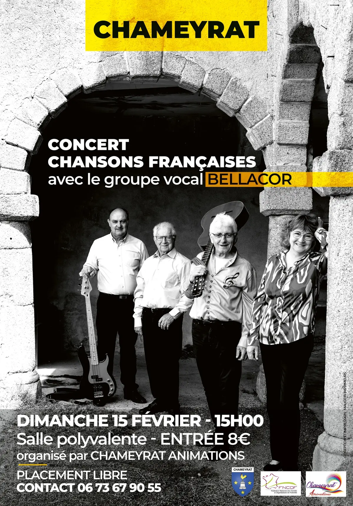 Concert : Chansons françaises avec le Groupe vocal Bellacor
