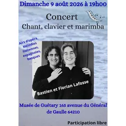 Concert chant, clavier et marimba