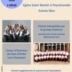 Concert chants d'Ukraine et du Pays d'Orthe
