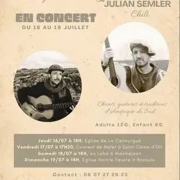 Concert - chants, guitares et traditions d'Amérique du Sud