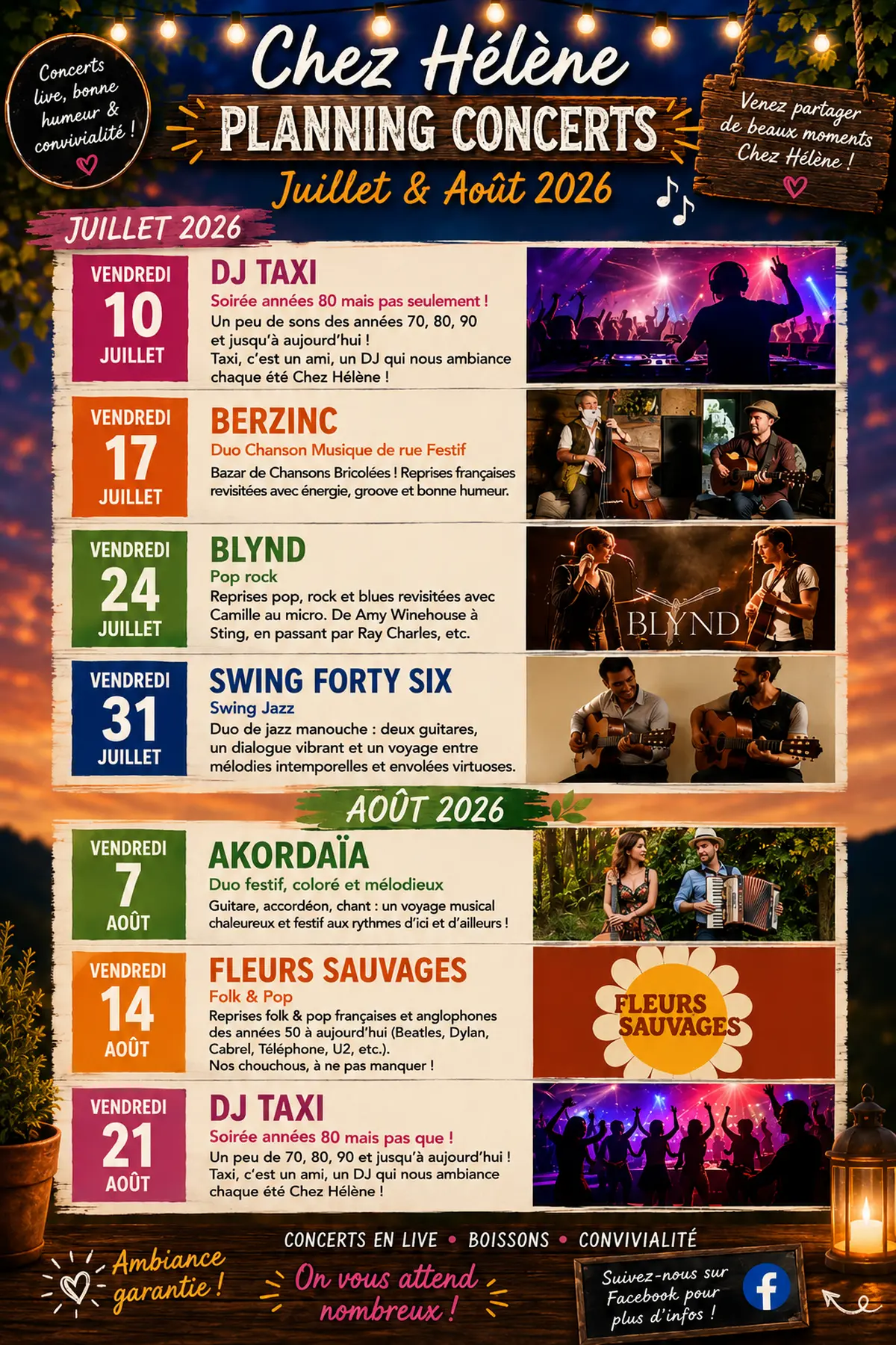 Concert Chez Hélène à Théminettes : Akordaïa