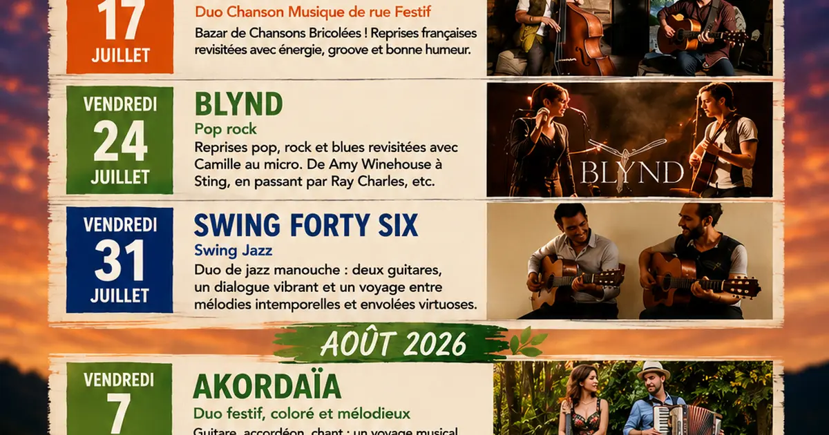 Concert Chez Hélène à Théminettes : Fleurs Sauvages
