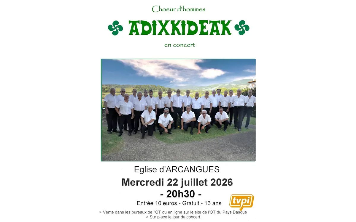 Concert Choeur Adixkideak