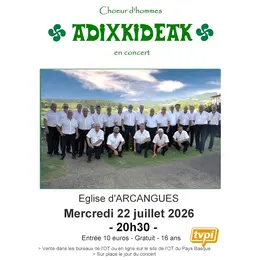 Concert Choeur Adixkideak