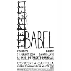 Concert choeur d'hommes Babel