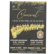 Concert : choeur d'hommes de l'Auvignon