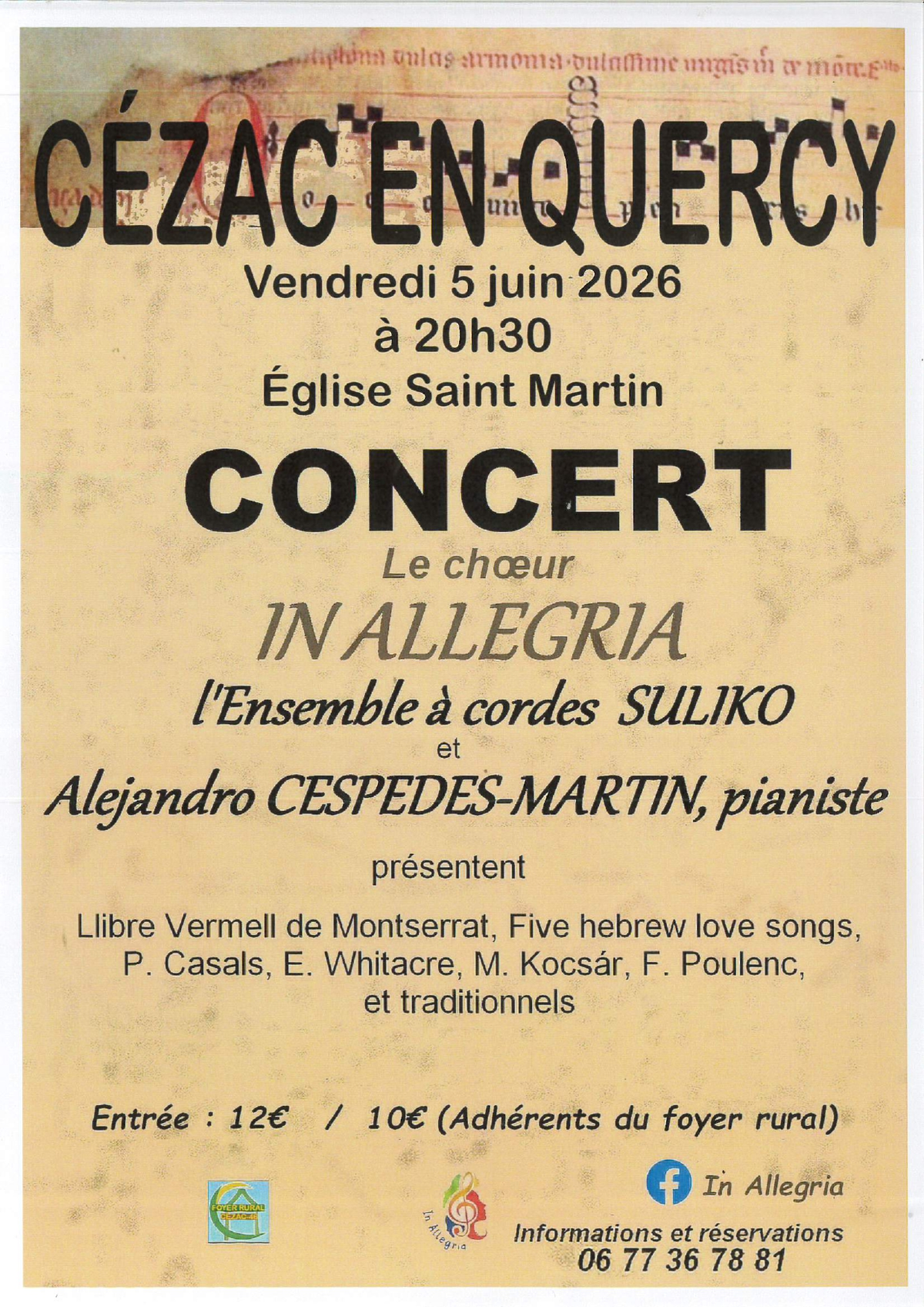Concert Choeur In Allegria