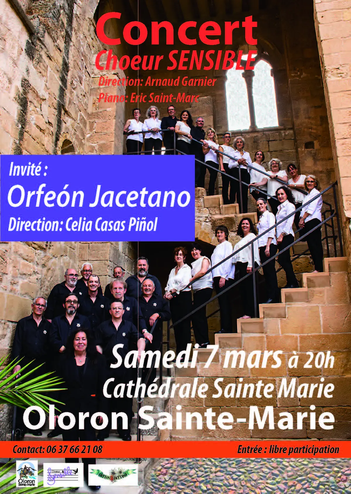 Concert Choeur Sensible & l'Orfeon jacetano