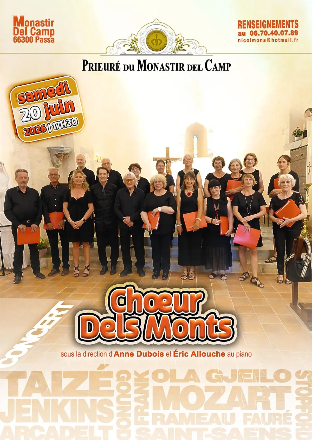 Concert Chorale Choeur Dels Monts