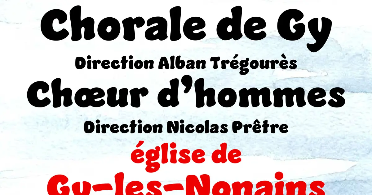 Concert - Chorale de Gy & chœurs d'hommes