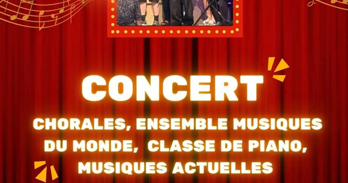 Concert - chorale ensemble musiques du monde classe de piano et musique actuelles