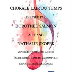 Concert - CHORALE L’AIR DU TEMPS