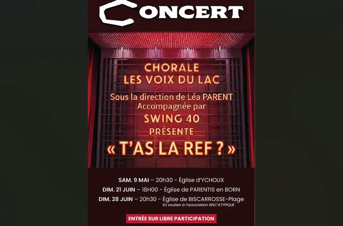 Concert chorale - Les Voix du Lac à Biscarrosse