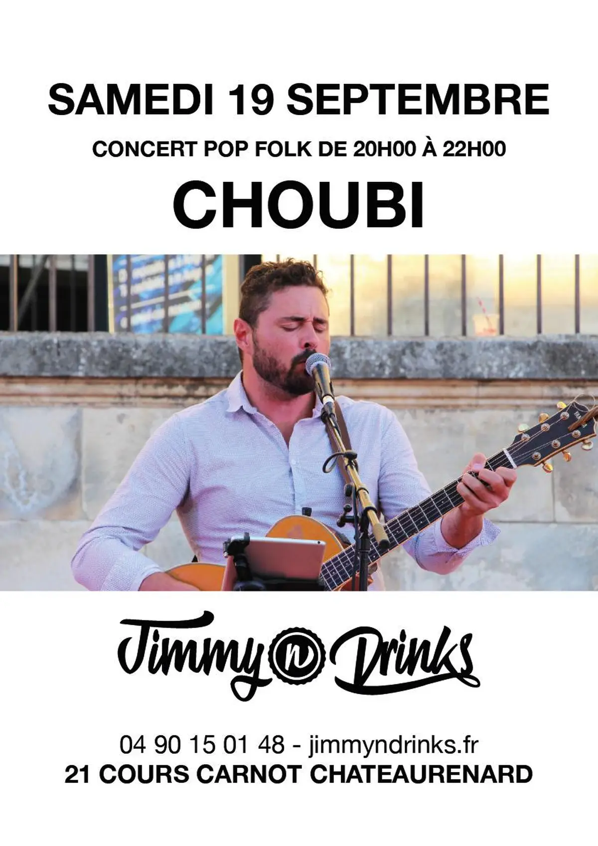 Concert Choubi chez Jimmy n Drinks