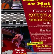 Concert classique accordéon et violoncelle en l'Eglise Saint Hilaire