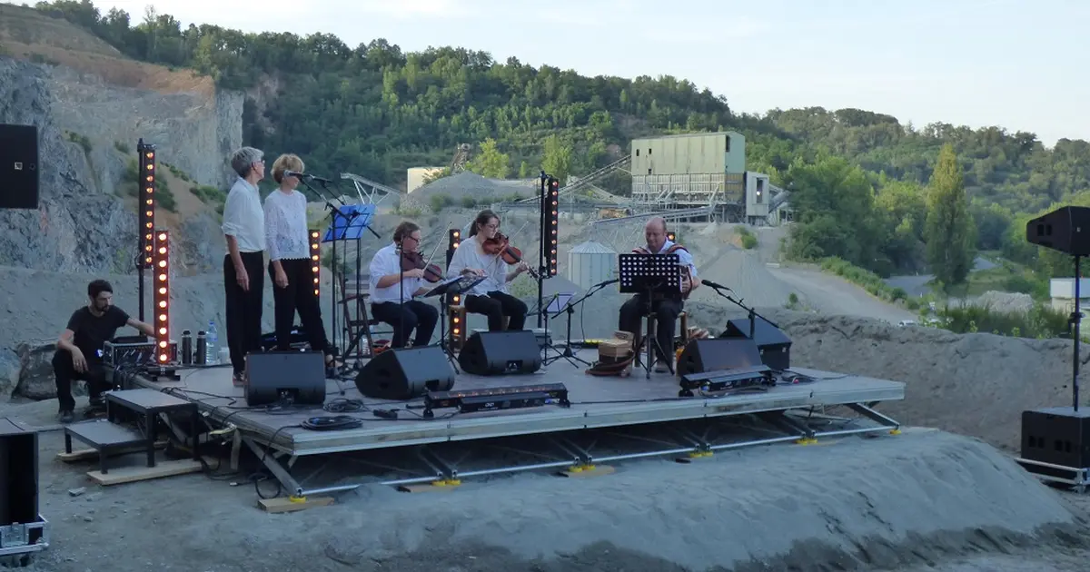 Concert "cuivre" à la carrière de Bagnac-sur-Célé
