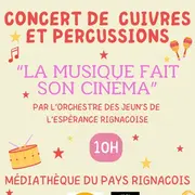 Concert cuivres et percussions la musique fait son cinéma