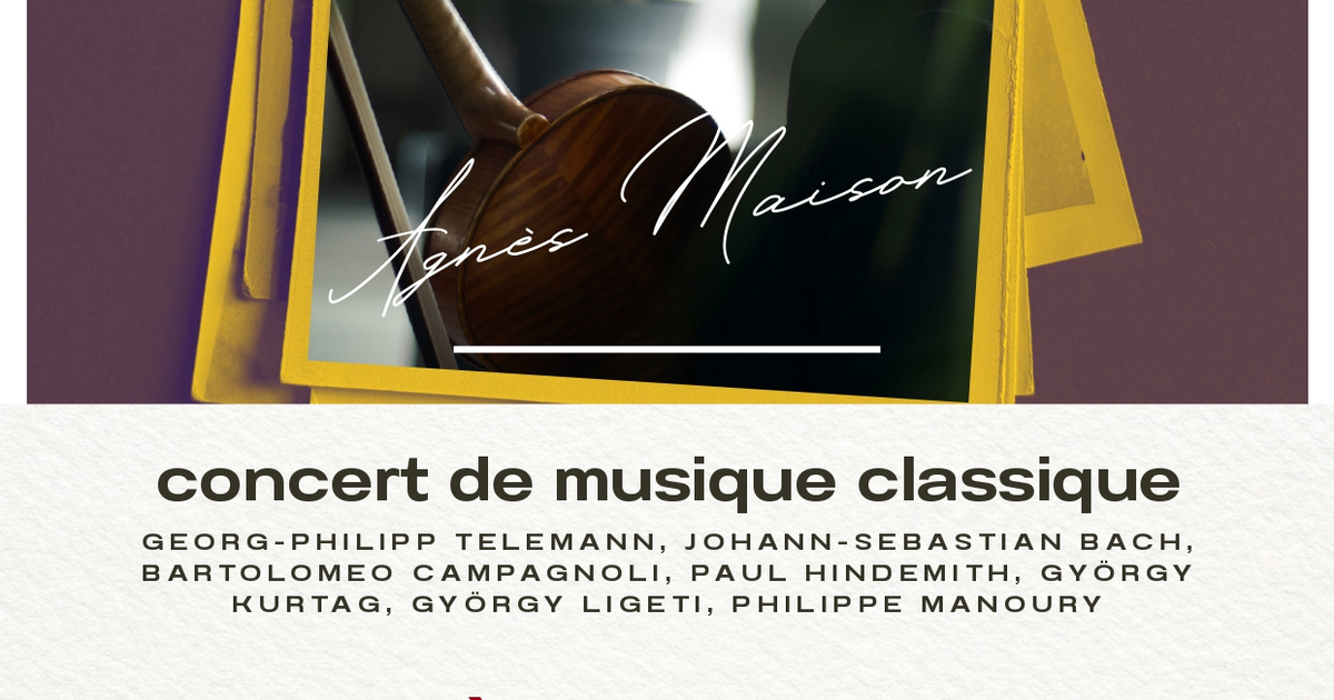 Concert d'Agnès MAISON, Alto Solo.