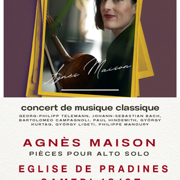 Concert d'Agnès MAISON, Alto Solo.