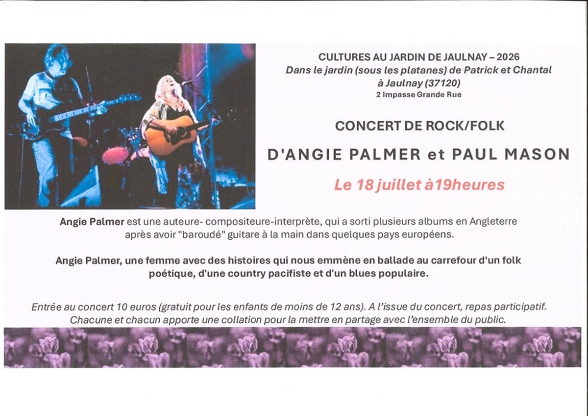 Concert d'Angie Palmer et Paul Mason