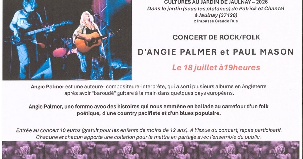 Concert d'Angie Palmer et Paul Mason