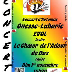 Concert d'Automne - Evol et Le choeur de l'Adour de Dax