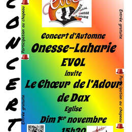 Concert d'Automne - Evol et Le choeur de l'Adour de Dax