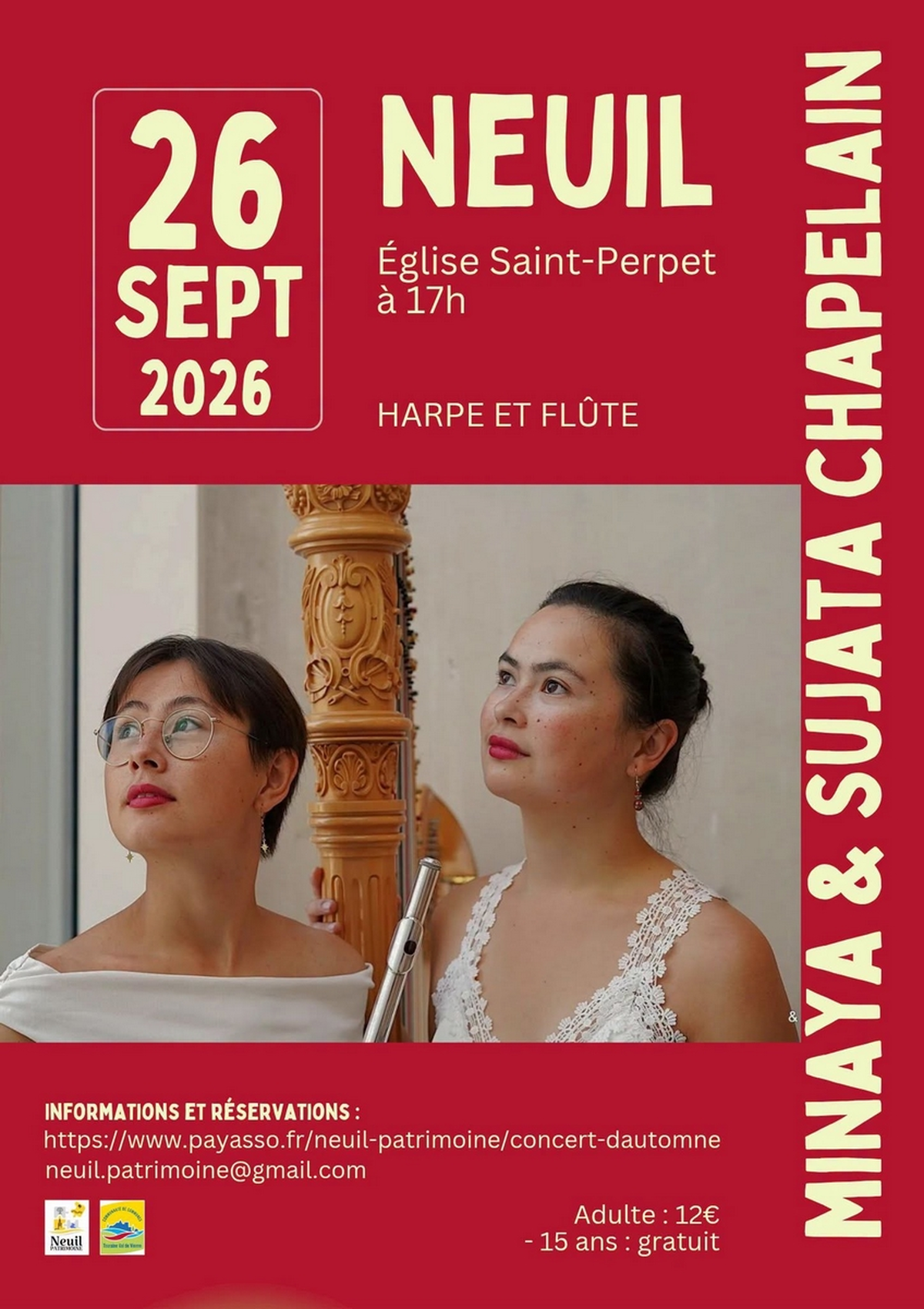 Concert d'automne - Récital harpe et flûte