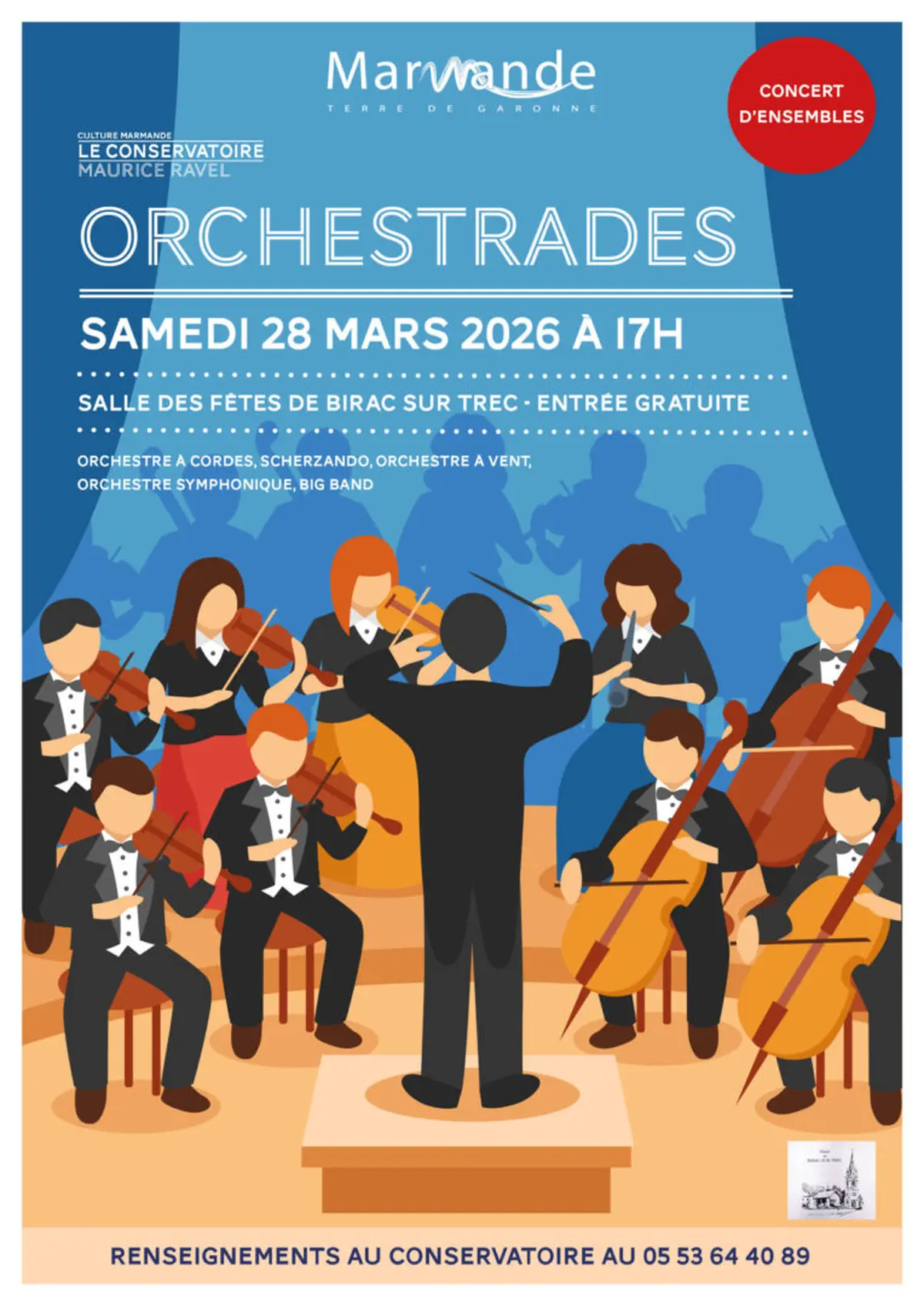 Concert d'ensemblesOrchestrades - Conservatoire Maurice Ravel