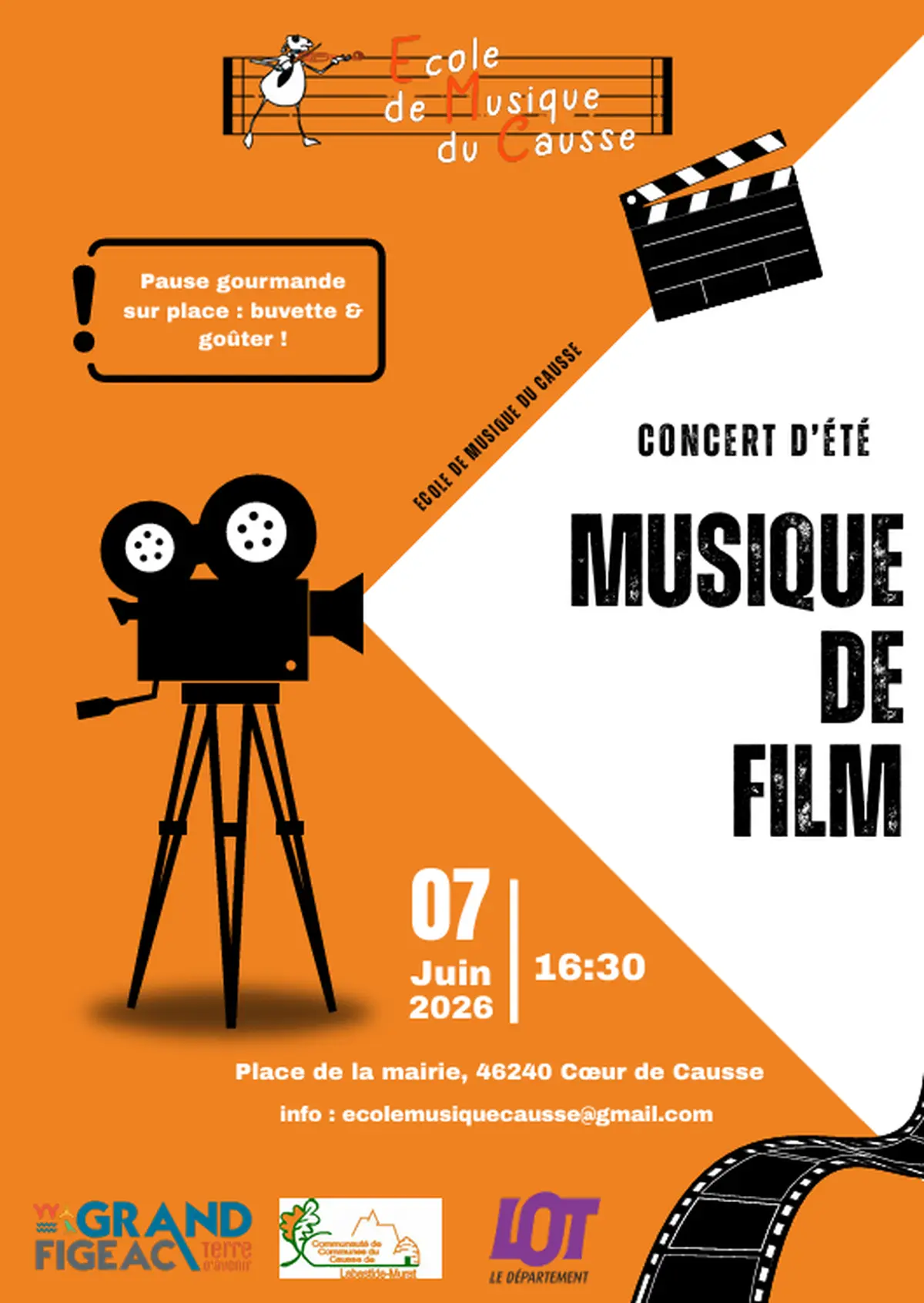 Concert d’été de l’École de musique du Causse