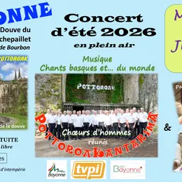 Concert d'été en plein air musique et chants basques au Club Pottoroak