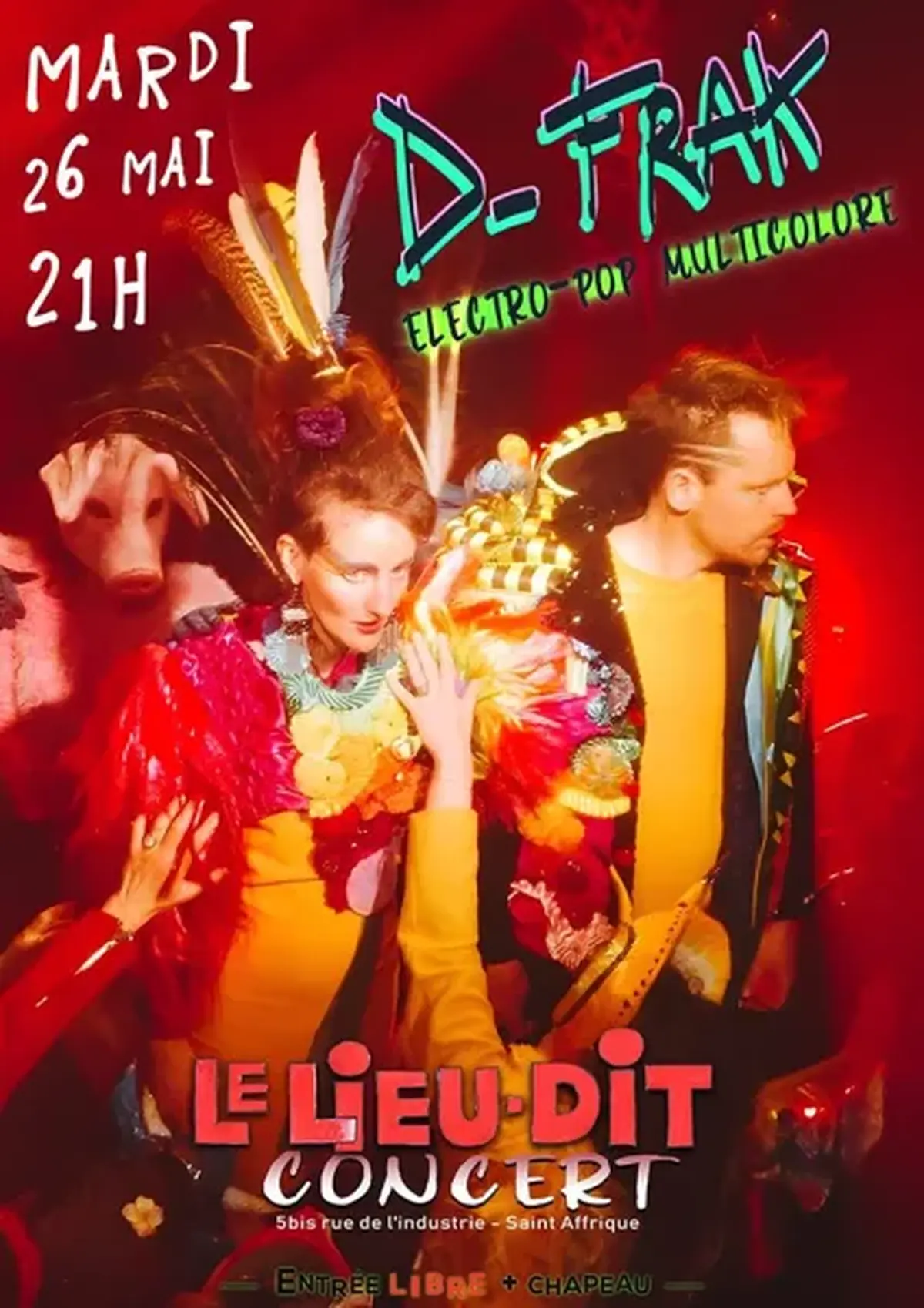 Concert : D-Frak Electro-Pop Multicolore