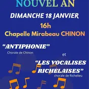 Concert d'hiver des chorales Antiphonie et Les Vocalises Richelaises