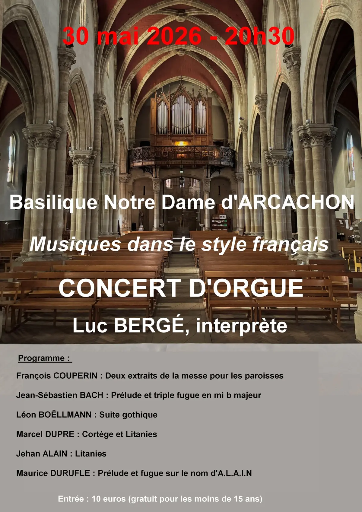 Concert d'orgue