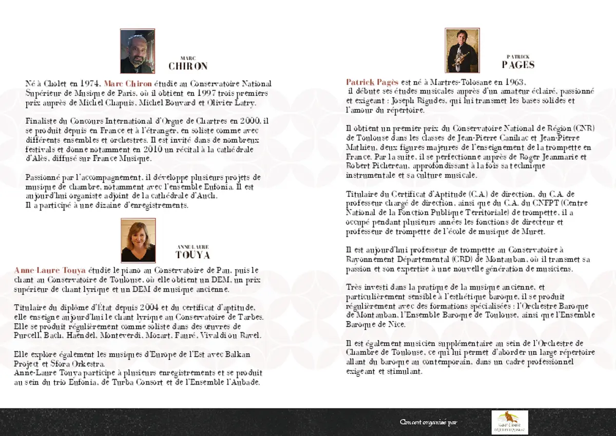 Concert d'Orgue, chant et trompette