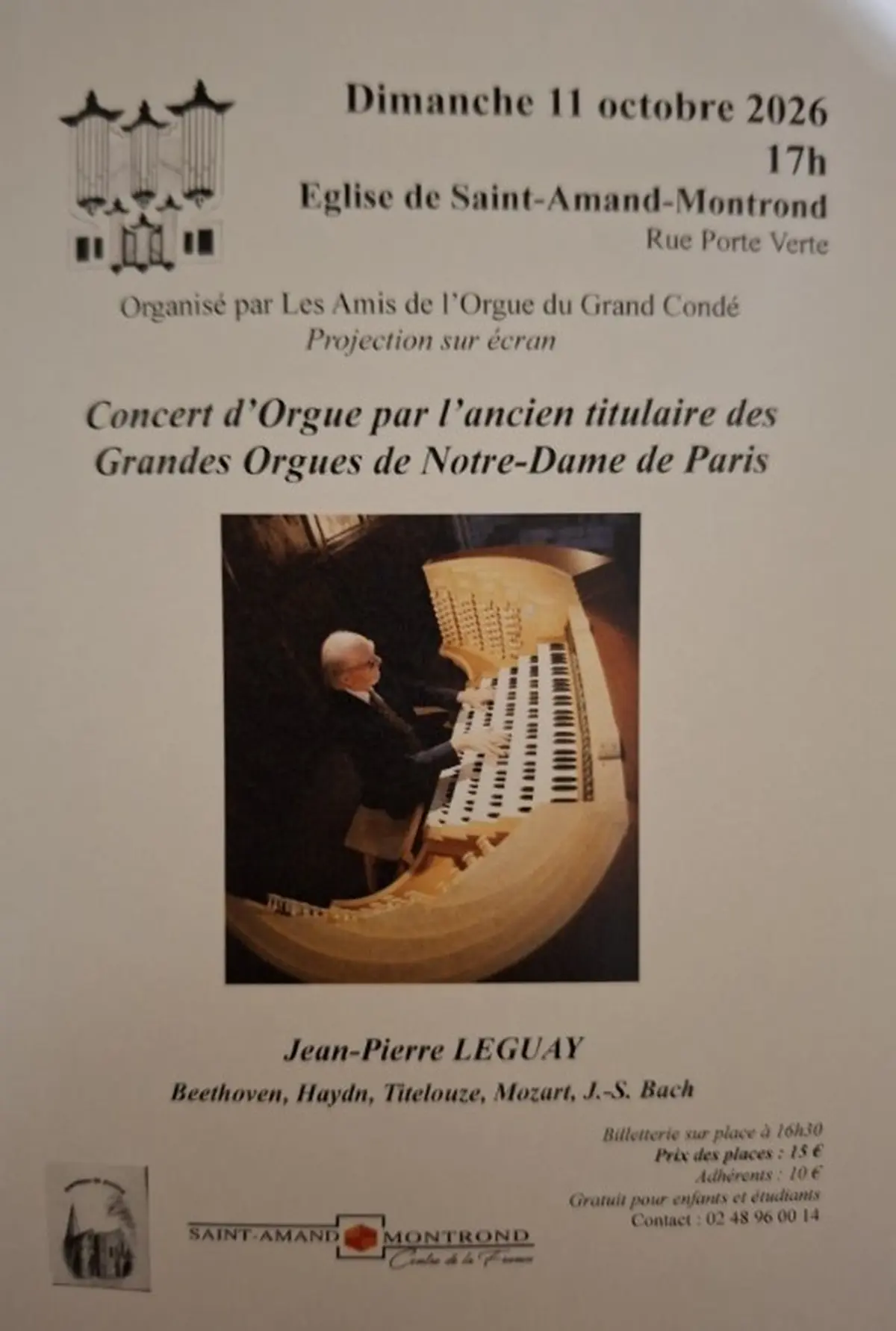 Concert d'orgue - Jean-Pierre Leguay
