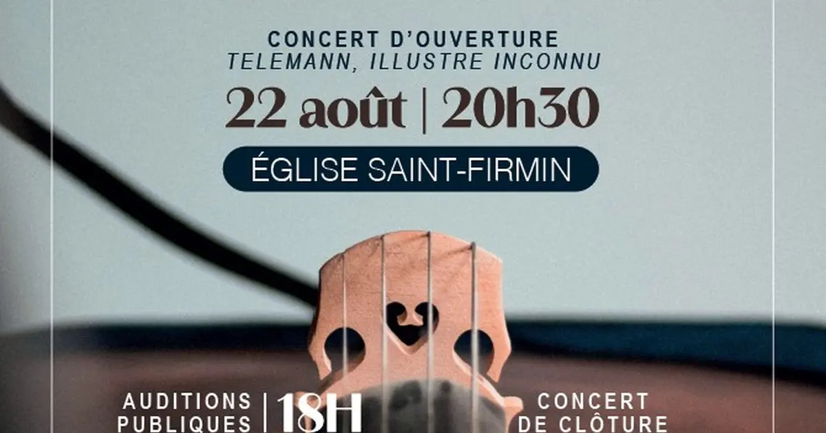 Concert d'ouverture Académie Baroque