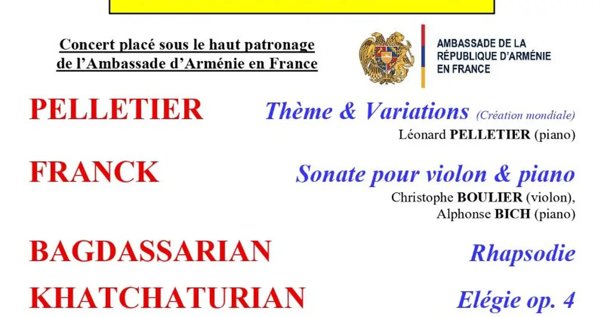 Concert d'ouverture de la 41è session de l'Académie des Jeunes Solistes
