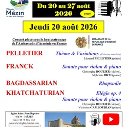 Concert d'ouverture de la 41è session de l'Académie des Jeunes Solistes