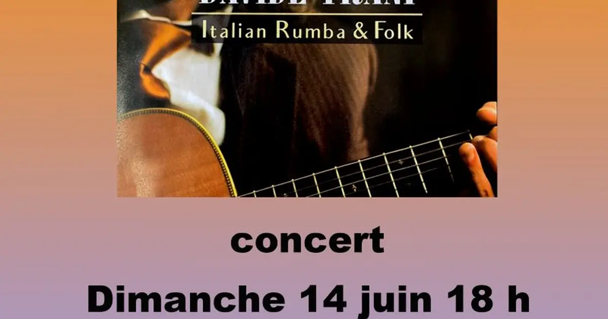 Concert David Trani - Italien Rumba et Folk