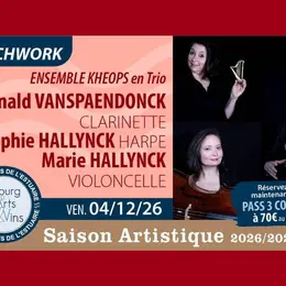 Concert de Bourg Arts et Vins : l'Ensemble KHEOPS avec clarinette, violoncelle et harpe
