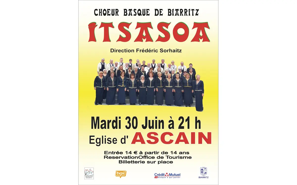 Concert de chants basques avec le chœur mixte Itsasoa