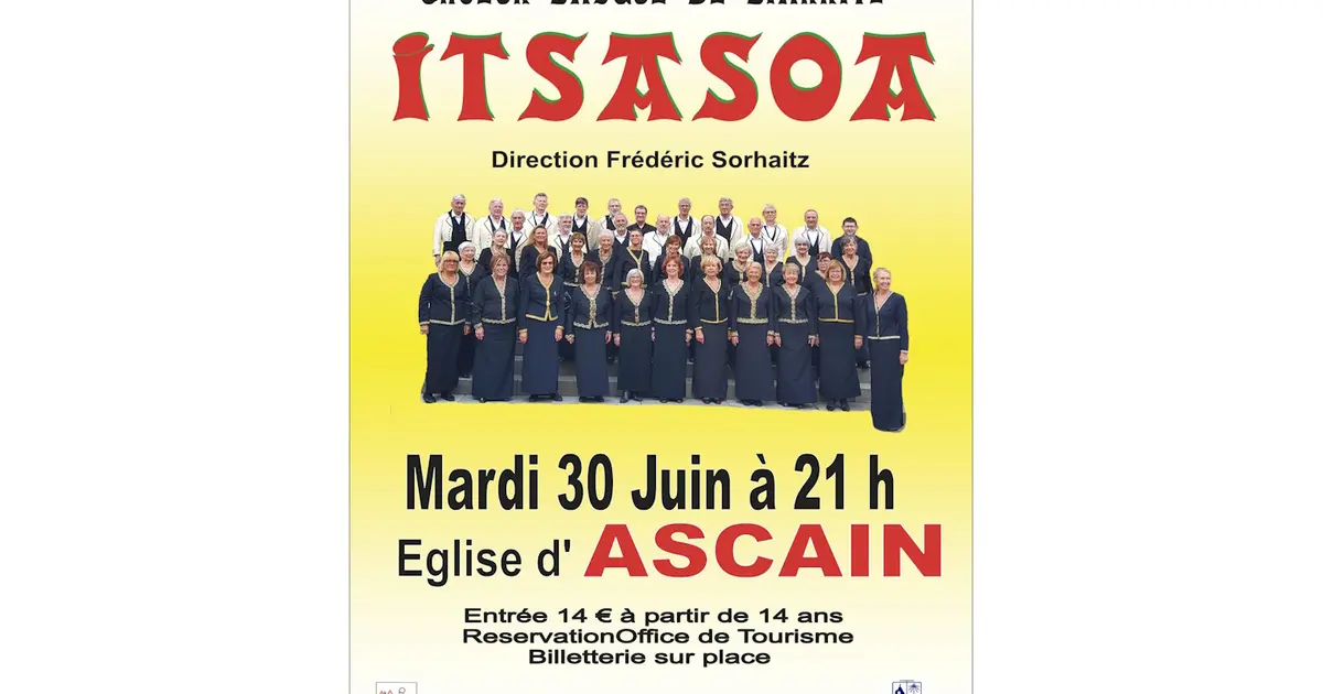 Concert de chants basques avec le chœur mixte Itsasoa