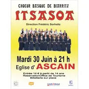 Concert de chants basques avec le chœur mixte Itsasoa