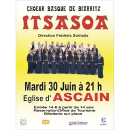Concert de chants basques avec le chœur mixte Itsasoa