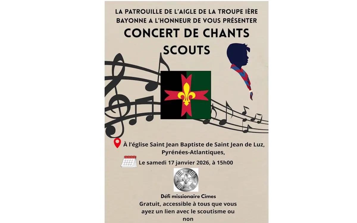 Concert de chants Scout