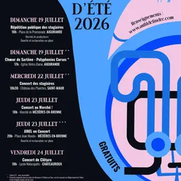 Concert de clôture de l'Académie Musique au Fil de l'Indre