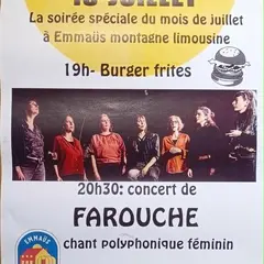 Concert de Farouche et Burger Frites