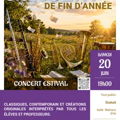 Concert de fin d'année de l'Ecole Municipale de Musique